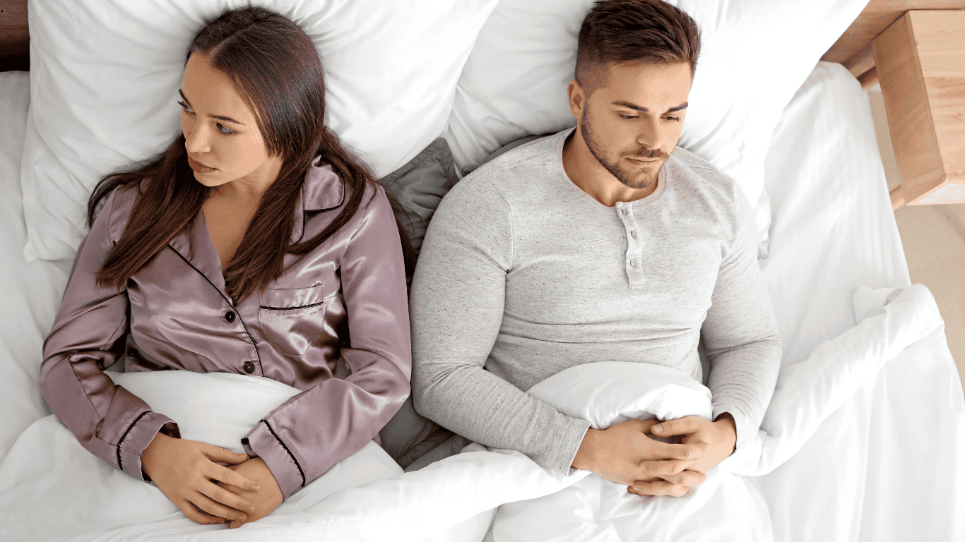 For women, hormonal changes like vaginal dryness can impact desire.